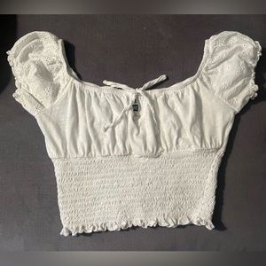 White tilly’s shirt / barley worn